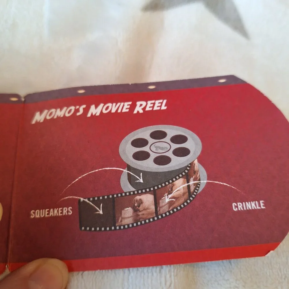 P.L.A.Y.'s Hollywoof Cinema‎ Momo's Movie Reel Fun Dog Toy New Squeaks Crinkle